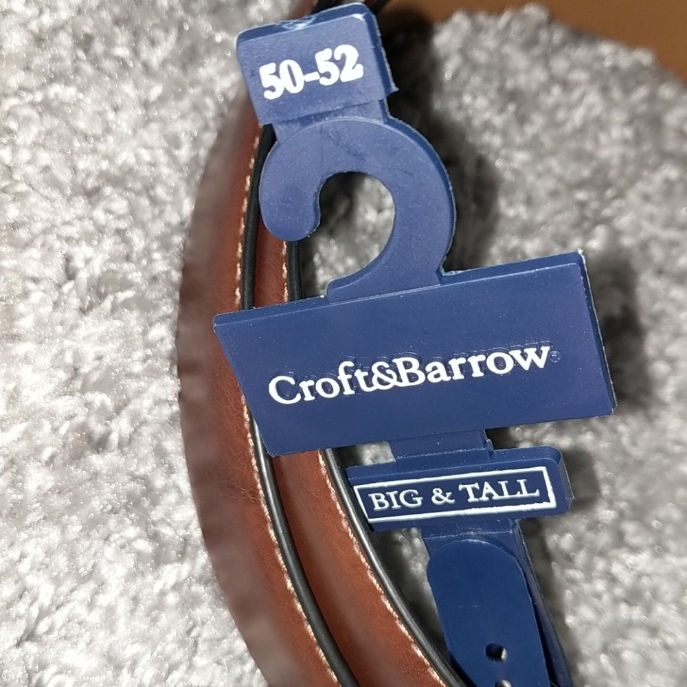 Croft & Barrow Big & Tall Tan Belt 50-52 NEW! - Picture 2 of 3